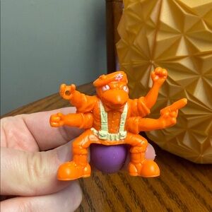 Vintage 1980s Action Figure Hasbro Army Ants Stalker 1987 Toy Neon Orange